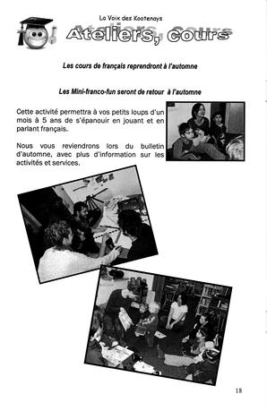   LA VOIX DES KOOTENAYS, 2009   , page 18