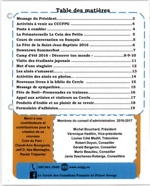   LE COIN DU PARC, 2016-2017   , page 2