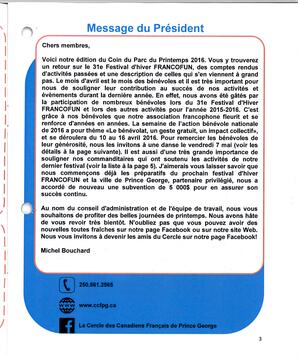   LE COIN DU PARC, 2016   , page 3