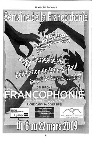   LA VOIX DES KOOTENAYS, 2009   , page 8