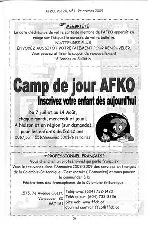   LA VOIX DES KOOTENAYS, 2009   , page 29