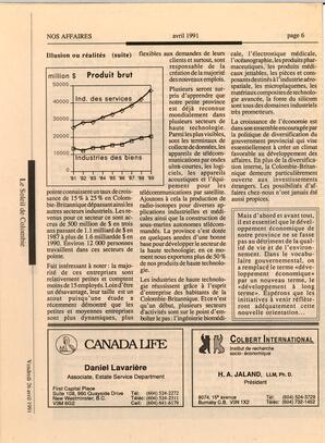   NOS AFFAIRES, 1991   , page 6