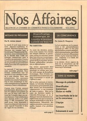   NOS AFFAIRES, 1991   , page 1
