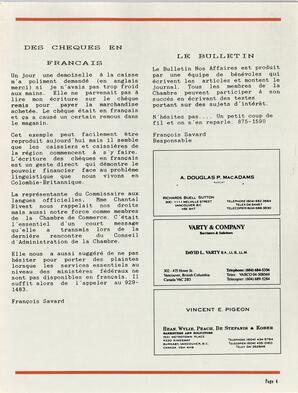   NOS AFFAIRES, 1988   , page 4