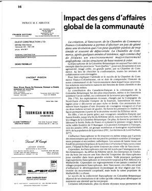   NOS AFFAIRES, 1987   , page 16