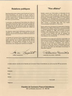   LA CHAMBRE DE COMMERCE, 1984   , page 4