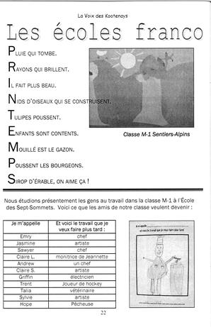   LA VOIX DES KOOTENAYS, 2009   , page 22