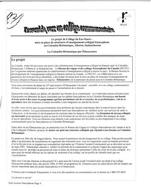  LE PETIT JOURNAL FRANCOPHONE, 2003   , page 4