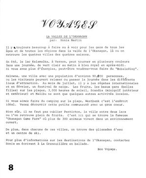   LA GRENOUILLÈRE EN BALLADE, 1987   , page 8