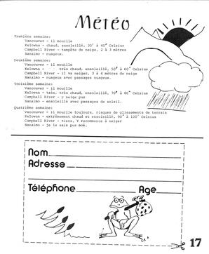   LA GRENOUILLÈRE EN BALLADE, 1987   , page 17