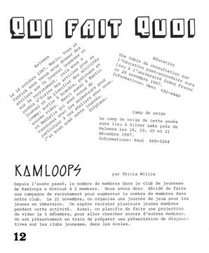   LA GRENOUILLÈRE EN BALLADE, 1987   , page 12
