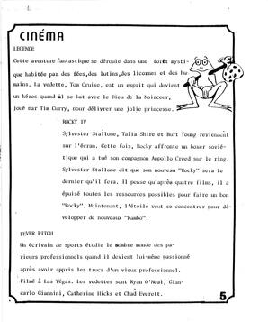   LA GRENOUILLÈRE EN BALLADE, 1985   , page 5