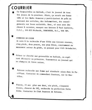   LA GRENOUILLÈRE EN BALLADE, 1985   , page 4