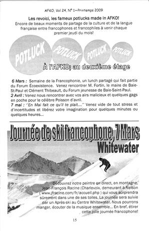   LA VOIX DES KOOTENAYS, 2009   , page 15
