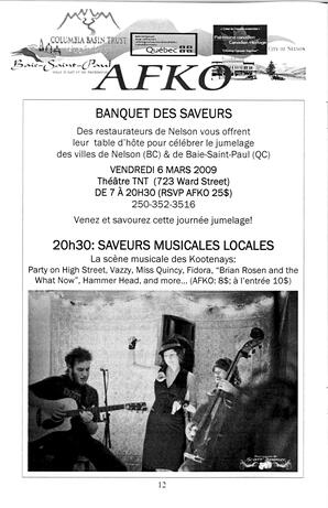   LA VOIX DES KOOTENAYS, 2009   , page 12