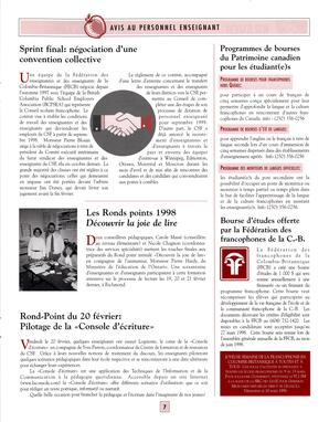   BULLETIN - CSFCB, 1998   , page 7