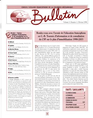  BULLETIN - CSFCB, 1998   , page 1