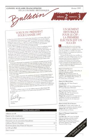   BULLETIN - CSFCB, 1997   , page 1