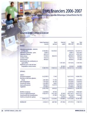   RAPPORT ANNUEL - CSFCB, 2006-2007   , page 26