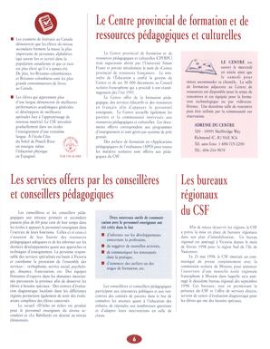   RAPPORT ANNUEL - CSFCB, 1997-1998   , page 6