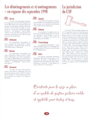   RAPPORT ANNUEL - CSFCB, 1997-1998   , page 19