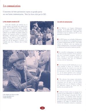   RAPPORT ANNUEL - CSFCB, 1997-1998   , page 14