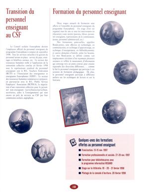   RAPPORT ANNUEL - CSFCB, 1997-1998   , page 10