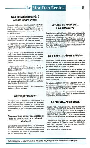   EDUC-INFOS, 1992   , page 3