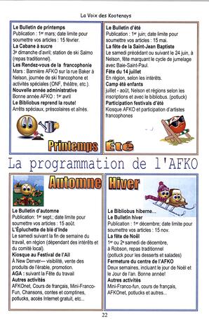   LA VOIX DES KOOTENAYS, 2008   , page 22