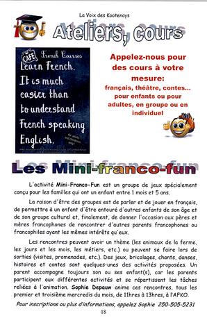   LA VOIX DES KOOTENAYS, 2008   , page 18