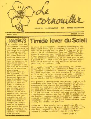   LE CORNOUILLER, 1973   , page 1