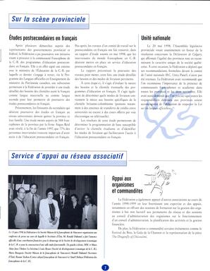   RAPPORT ANNUEL - FFCB, 1998-1999   , page 7