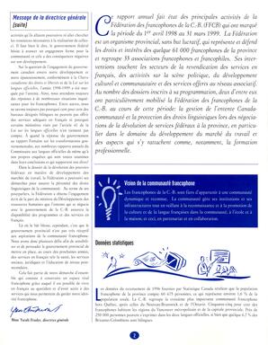   RAPPORT ANNUEL - FFCB, 1998-1999   , page 2