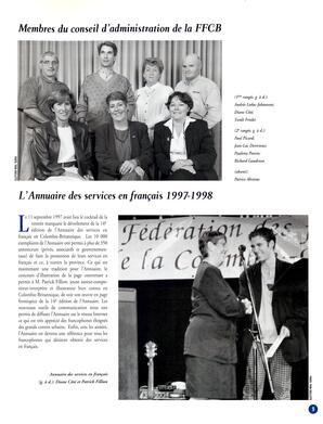   RAPPORT ANNUEL - FFCB, 1997-1998   , page 9
