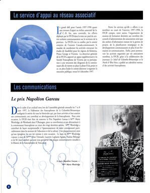   RAPPORT ANNUEL - FFCB, 1997-1998   , page 8