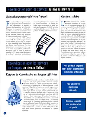   RAPPORT ANNUEL - FFCB, 1997-1998   , page 6