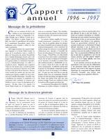 RAPPORT ANNUEL - FFCB, 1996-1997