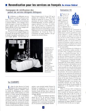   RAPPORT ANNUEL - FFCB, 1996-1997   , page 6