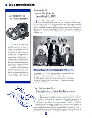   RAPPORT ANNUEL - FFCB, 1996-1997   , page 10