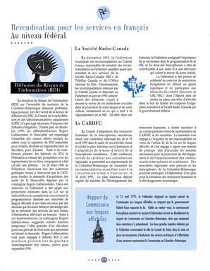   RAPPORT ANNUEL - FFCB, 1995-96   , page 4