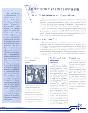   RAPPORT ANNUEL - FFCB, 1993-1994   , page 4