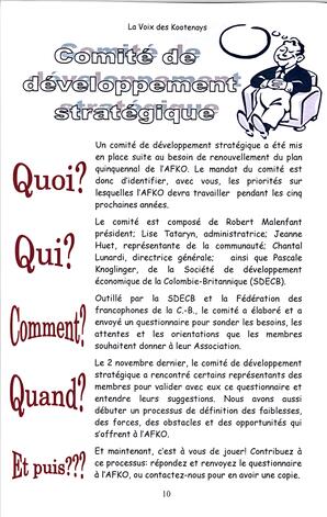   LA VOIX DES KOOTENAYS, 2008   , page 10