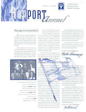   RAPPORT ANNUEL - FFCB, 1993-1994   , page 1
