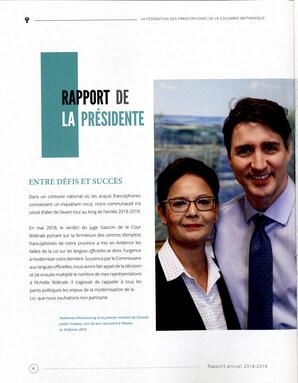   RAPPORT ANNUEL - FFCB, 2018-2019   , page 4