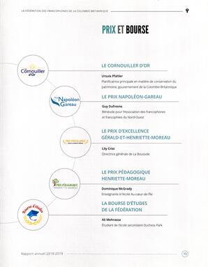   RAPPORT ANNUEL - FFCB, 2018-2019   , page 15