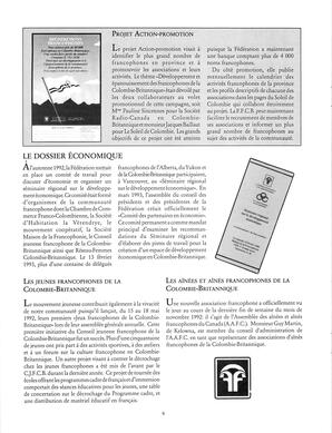   RAPPORT ANNUEL - FFCB, 1992-1993   , page 8