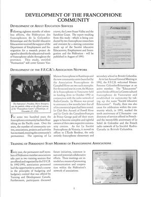   RAPPORT ANNUEL - FFCB, 1992-1993   , page 18