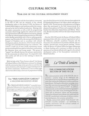   RAPPORT ANNUEL - FFCB, 1992-1993   , page 16