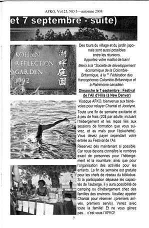   LA VOIX DES KOOTENAYS, 2008   , page 7