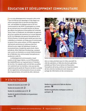   RAPPORT ANNUEL - FFCB, 2016-2017   , page 7